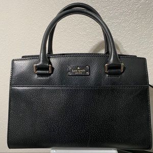 Kate spade -  black grain leather